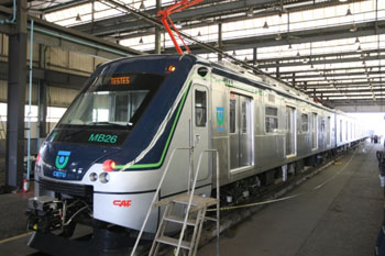 El sistema de detección y control de descarrilo Sicode-EP instalado en los trenes del Metro de Belo Horizonte