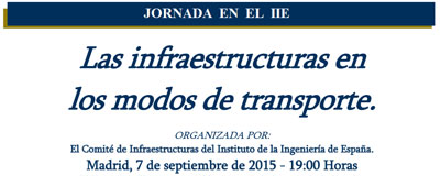 Jornada “Las infraestructuras en los modos de transporte”