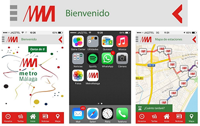 Metro de Málaga lanza una aplicación móvil para informar sobre horarios, tarifas y servicios especiales