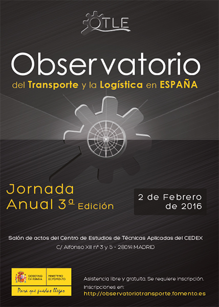 Se amplía el aforo de la Jornada Anual del Observatorio del Transporte del 2 de febrero