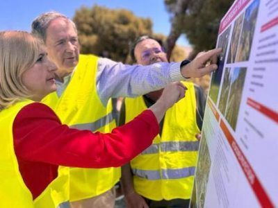 Obras en la zona del Mascarat para  mejorar el servicio de la lnea 9 del Tram de Alicante