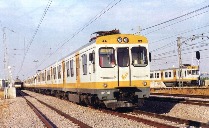 Metrovalencia. Trenes fuera de circulacin: Babcok Wilcox: Tren elctrico que circul en FGV entre 1-1-87 y 2008