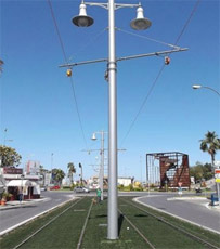 Comienza el tendido de catenaria del tren tranva de Cdiz, en el tramo urbano de San Fernando 