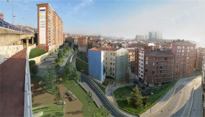 El barrio de Matiko se renueva con el soterramiento de la nueva estacin de la lnea 3 de Metro Bilbao