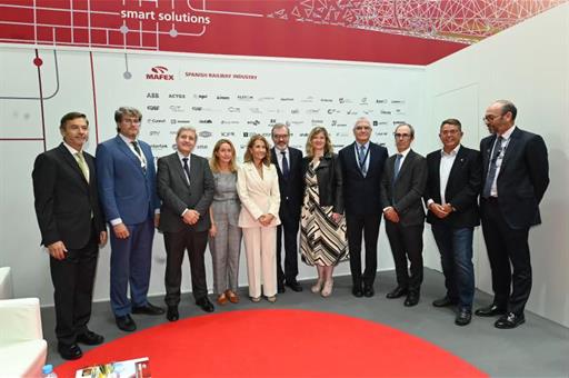 Raquel Sánchez muestra su apoyo a las empresas españolas en Innotrans 2022