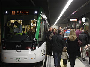 Metro de Mlaga transport ms de 1,5 millones de viajeros en el primer trimestre
