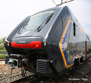 Hitachi Rail Italy presenta la primera unidad Rock para Trenitalia