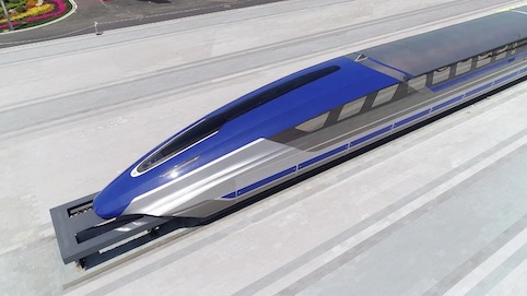 Presentado en China un tren de levitacin magntica capaz de alcanzar los 600 km/h