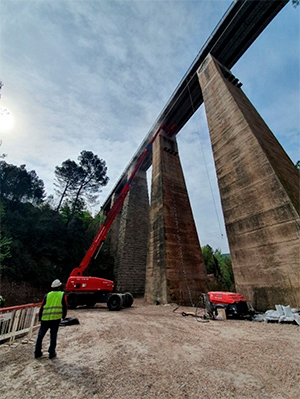 Rehabilitacin de los viaductos de Bellver y Nens, de la lnea Llobregat-Anoia de FGC