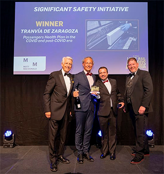 El Tranva de Zaragoza gana el premio a la mejor iniciativa de seguridad