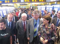 Inaugurada la exposicin fotogrfica Caminos de Hierro en la estacin de Mlaga-Mara Zambrano