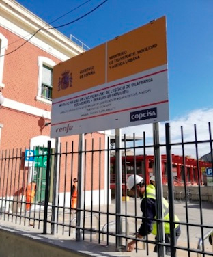 Obras de mejora de la accesibilidad en la estacin de Vilafranca del Peneds