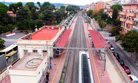 Adjudicados los aparatos de vía para las obras de integración del ferrocarril en Sant Feliu de Llobregat