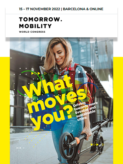 El Tomorrow Mobility World Congress se celebrará del 15 al 17 de noviembre en Barcelona