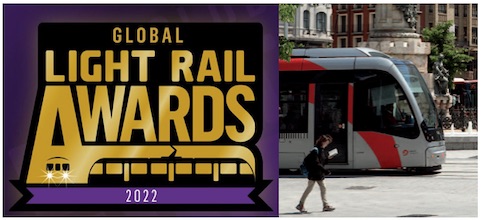 Premio Global Light Rail Awards para las Jornadas Escolares del Tranvía de Zaragoza 