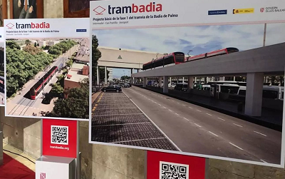 Financiación del Estado para el primer tramo del tranvía de Palma, el "Trambadia" 