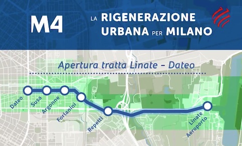 En servicio el primer tramo de la lnea 4 del metro de Miln