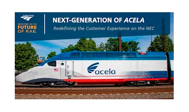 Nueva generación de trenes Acela para el Corredor Noreste de Estados Unidos