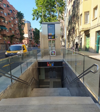 Nuevas obras de accesibilidad en el intercambiador de Maragall del Metro de Barcelona