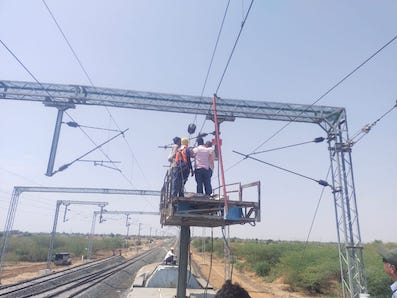 El Ferrocarril Central de India completa la electrificación de su red
