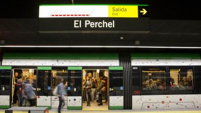 El Metro de Málaga encadena dos jornadas récord de viajeros desde su llegada al centro
