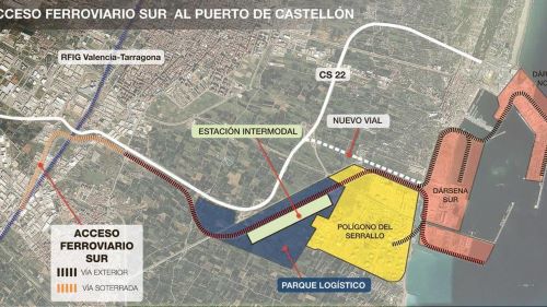 Comienzan las obras del nuevo acceso ferroviario sur al Puerto de Castellón 