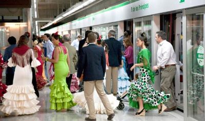 Metro de Sevilla bate su récord en Feria con más de un millón de viajeros