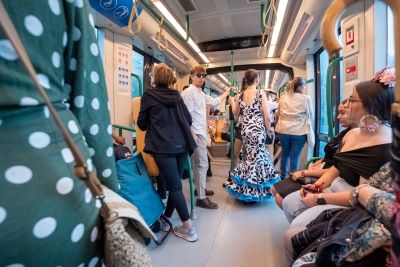 Metro de Granada bate el récord histórico de viajeros en la Feria del Corpus