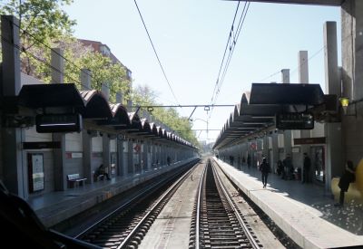 Mejora en la red de cercanías a su paso por la estación de Delicias, en Madrid