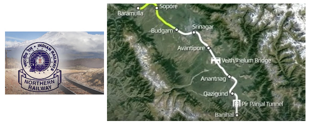 El ferrocarril al valle de Cachemira, en India, en su recta final 