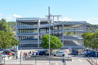 FGC construye un nuevo aparcamiento en la estación de Martorell Central