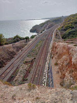 Mejora de la infraestructura entre Vilanova i la Geltrú y Castelldefels