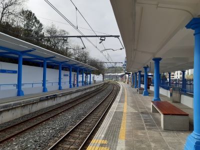 Comienzan las obras de reforma de la estación de Zumaya, en Guipúzcoa