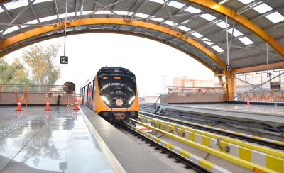 Inauguracin del primer tramo del metro de Agra, en India