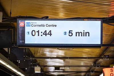 Empieza la instalacin de los nuevos sistemas de informacin en las estaciones del metro de Barcelona