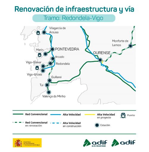 Modernizacin de la Lnea del Mio, entre Vigo-Guixar y Redondela 