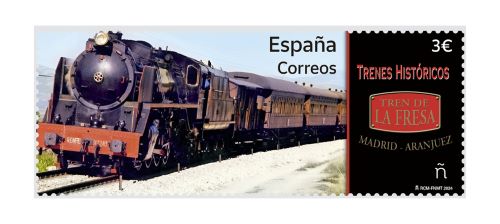 Un sello dedicado al Tren de la Fresa Madrid-Aranjuez