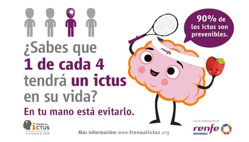 Renfe colabora en una campaa de prevencin contra el ictus