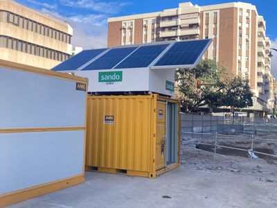 Un cubo solar mejora la eficiencia energtica en las obras del Metro de Mlaga