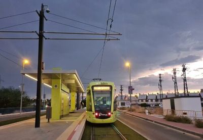 El tranva, el transporte pblico ms utilizado en Murcia