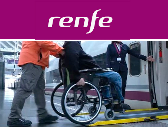 Renfe establece un precio fijo de siete euros para los viajeros en silla de ruedas