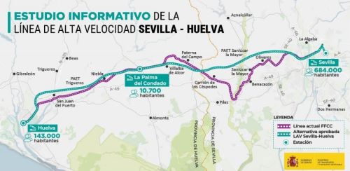 Aprobado el estudio informativo de la lnea de alta velocidad que conectar Sevilla y Huelva 