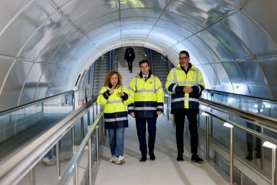 Completado el montaje de va en la estacin donostiarra de Bentaberri