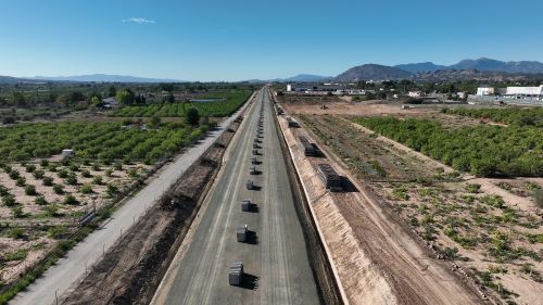 A licitacin el montaje de la va de la lnea de alta velocidad entre Murcia y Lorca