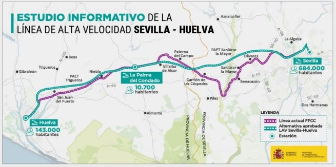 A licitacin los primeros proyectos de la lnea de alta velocidad Sevilla-Huelva