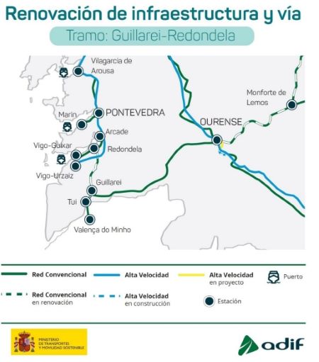 Adjudicada la modernizacin del tramo Guillarey-Redondela