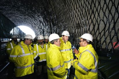 Obras de mejora del tnel de Gaintxurizketa para conectar el Pas Vasco y Francia con alta velocidad