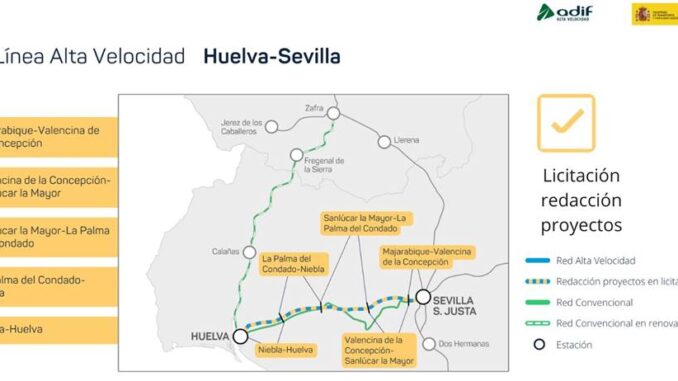 Presentadas las ofertas de los proyectos que conectarn Huelva a la red de alta velocidad ferroviaria