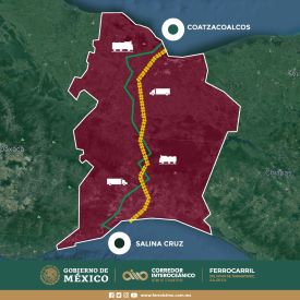 Ferrocarril Interocenico: primer viaje de prueba en la Lnea K, Mxico