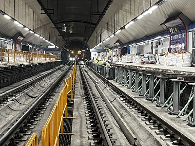 Avanza la renovacin de la superestructura de va de la lnea 6 de metro de Madrid